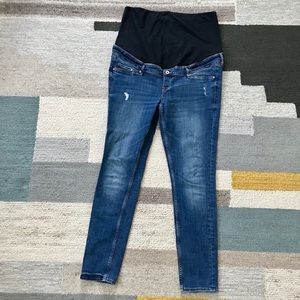 H&M mama high rib skinny jeans, size 14